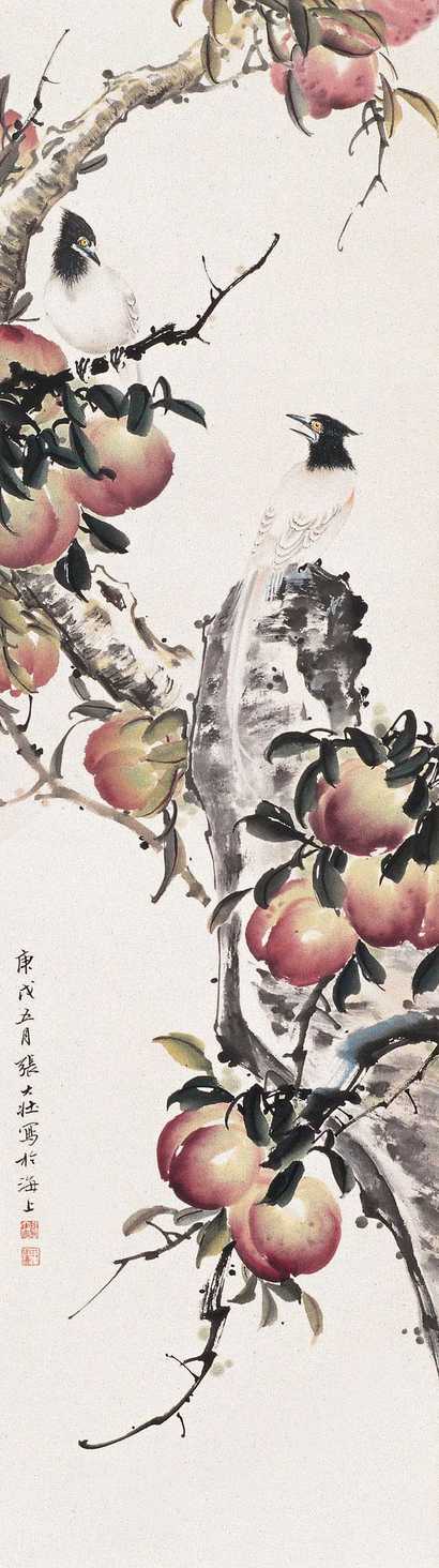 张大壮 花鸟图 立轴